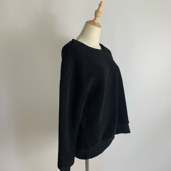 KENNETH COLE Pullover Shearling Womens Sweatshirt - Picture 2 of 6